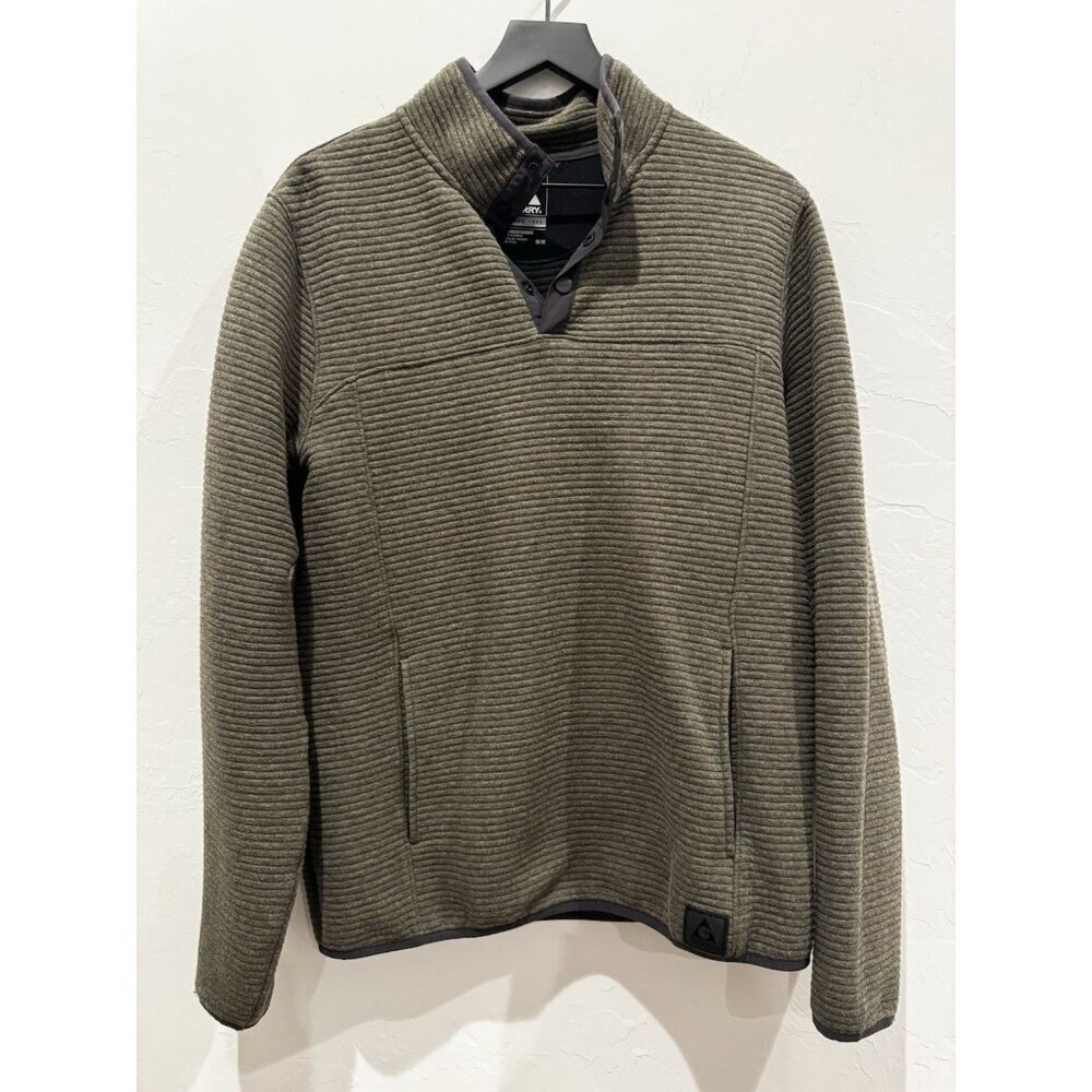 Gerry Men’s ¼ Zip Ottoman Pullover M OLIVE GREEN - Picture 2 of 10